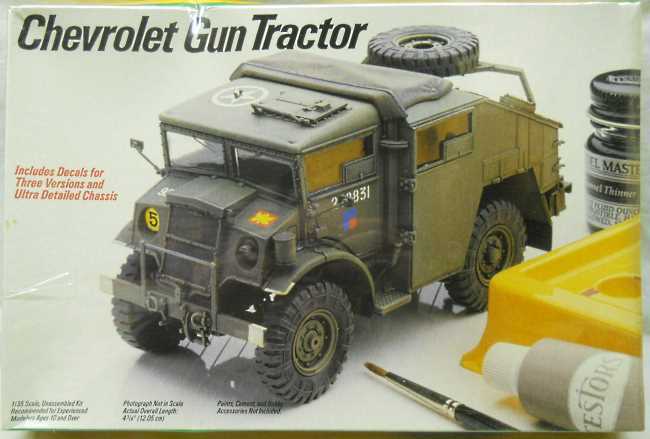 Testors 1/35 Chevrolet Gun Tractor CMP FAT-4, 778 plastic model kit